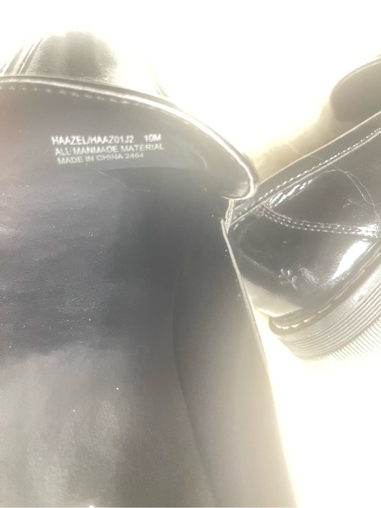 Cool Planet by Steve Madden Faux patent Black Penny Loafers rubber soles SZ 10M